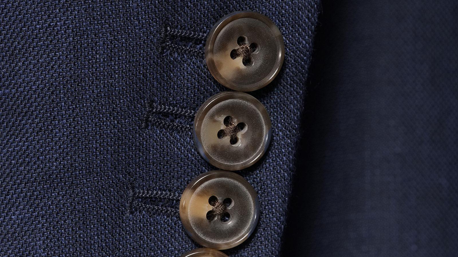 Navy Wool & Linen Suit - slider image 2
