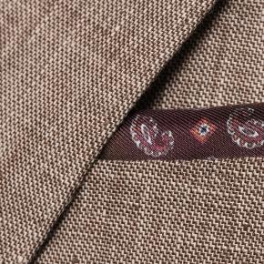 Natural Brown Wool & Linen Suit - thumbnail image 1