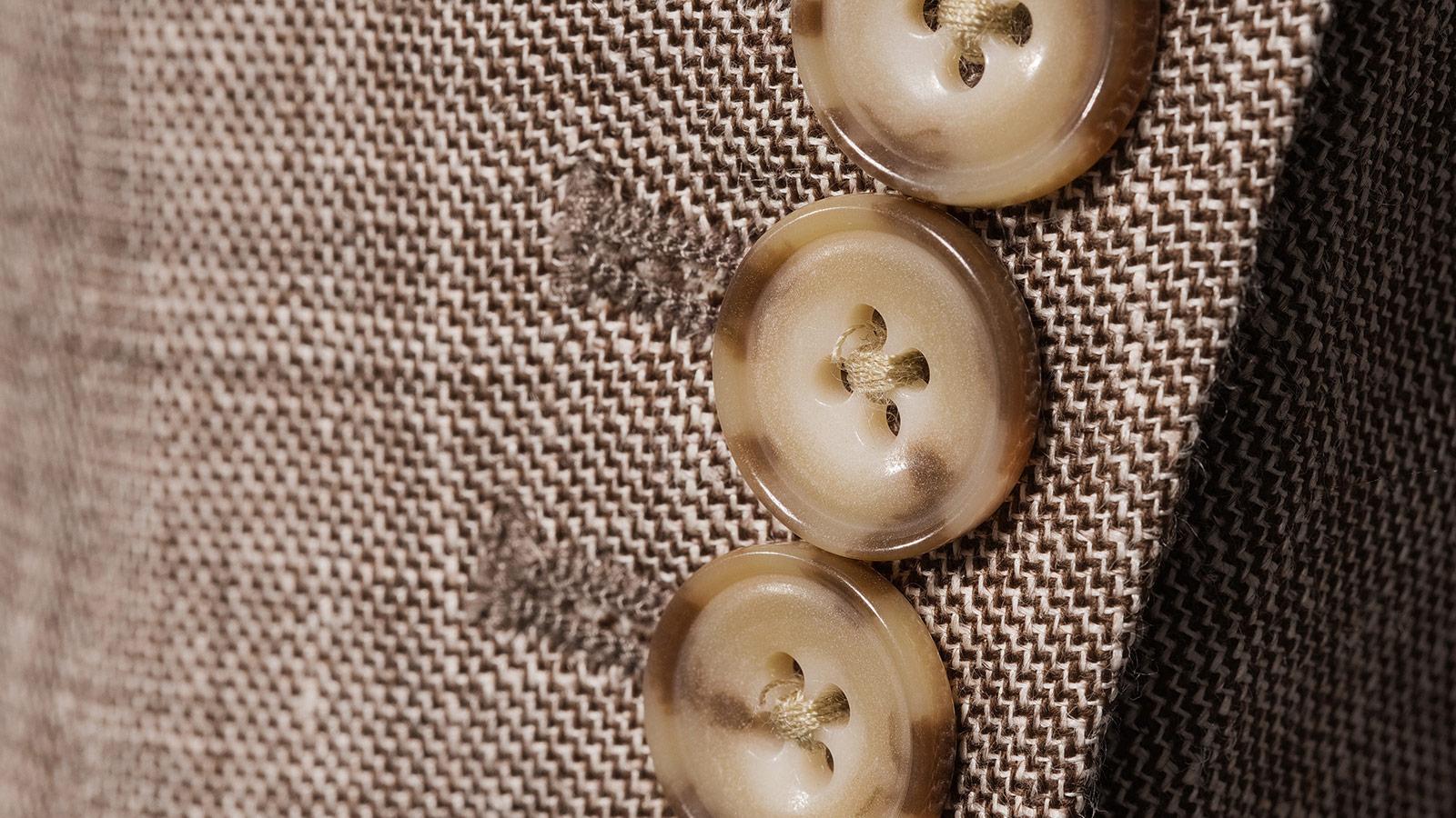 Natural Brown Wool & Linen Suit - slider image 2