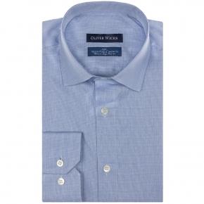 Light Blue Plaid Cotton Shirt - thumbnail image 1