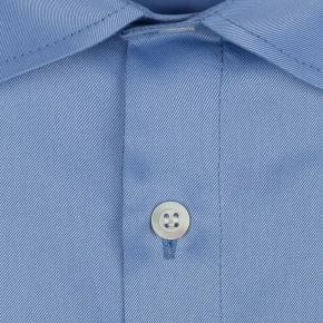 Blue Cotton Twill Shirt - thumbnail image 2