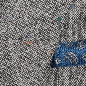 Grey Donegal Tweed Wool & Cashmere Suit - 0