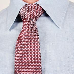 Blue Melange Cotton Herringbone Shirt - 3