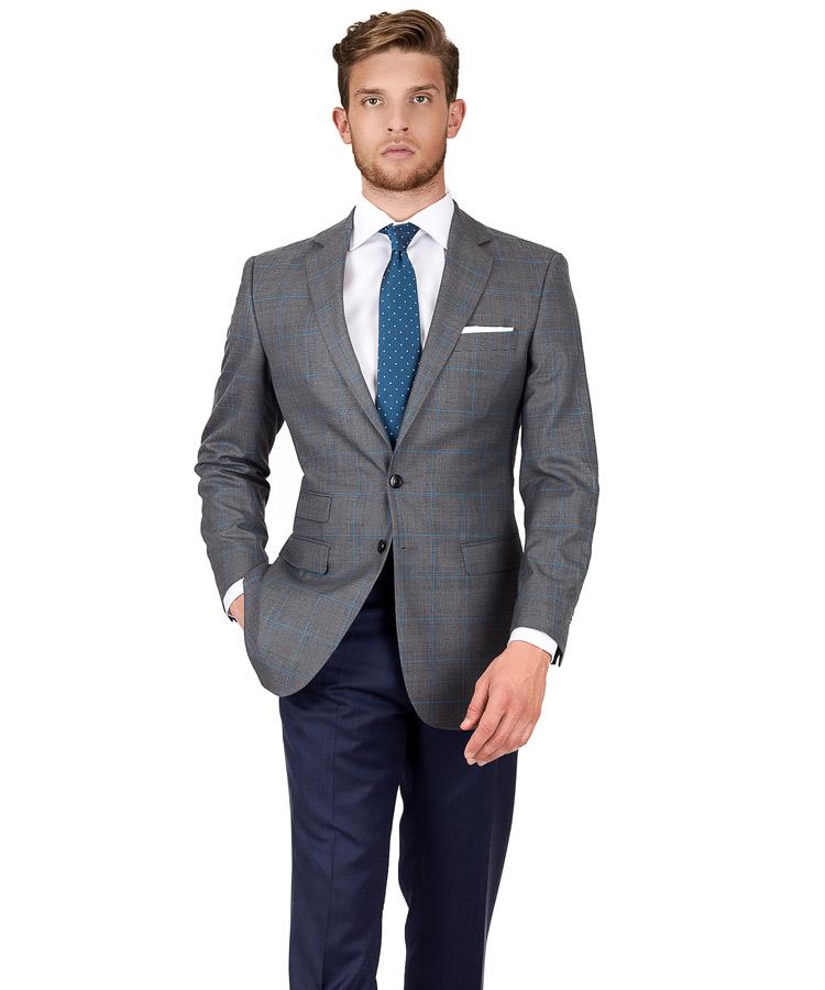 Vendetta Grey Plaid Blazer