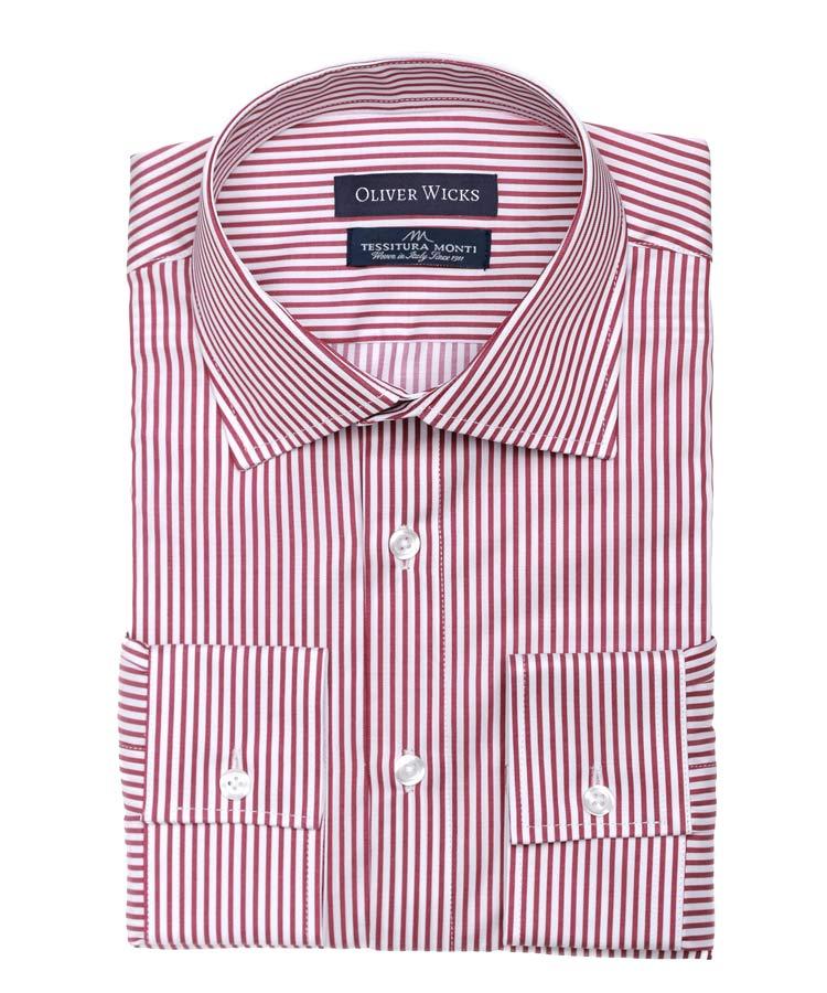 Men's Style Pro Red Striped Shirt
