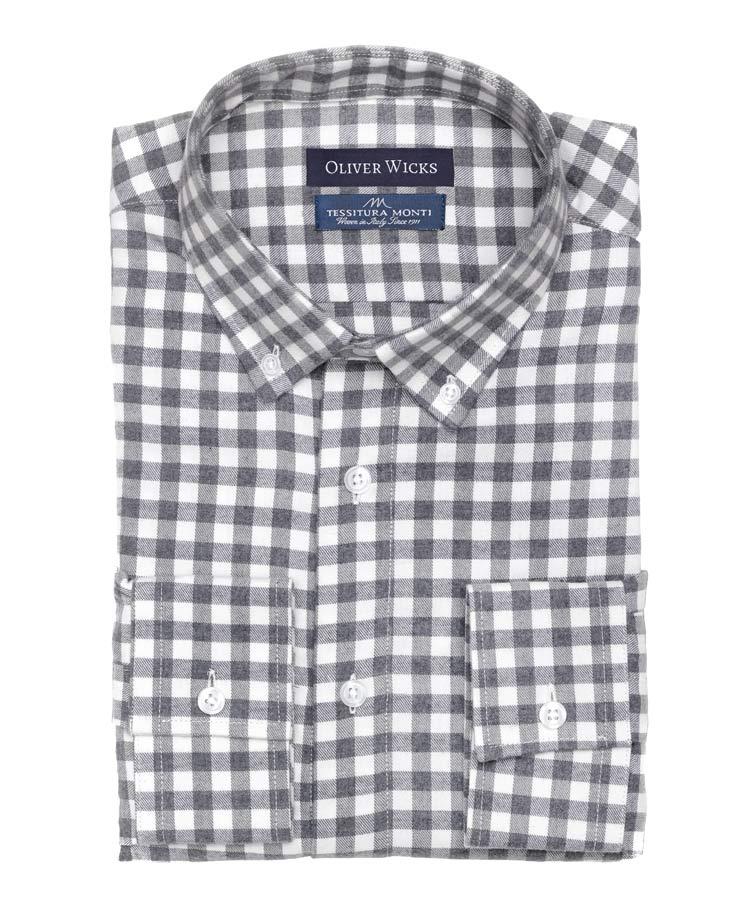 Men's Style Pro Grey Check Shirt