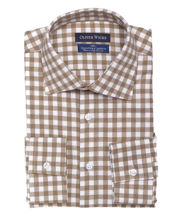 Brown Check Flannel Shirt