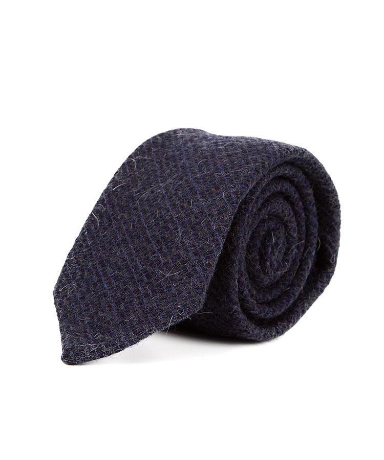 Charcoal Blue Italian 100% Wool Tie