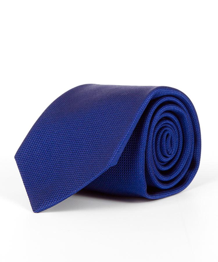 Royal Blue Italian Silk and Cotton Tie