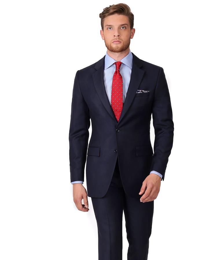 Essential Navy Suit in Italian Wool