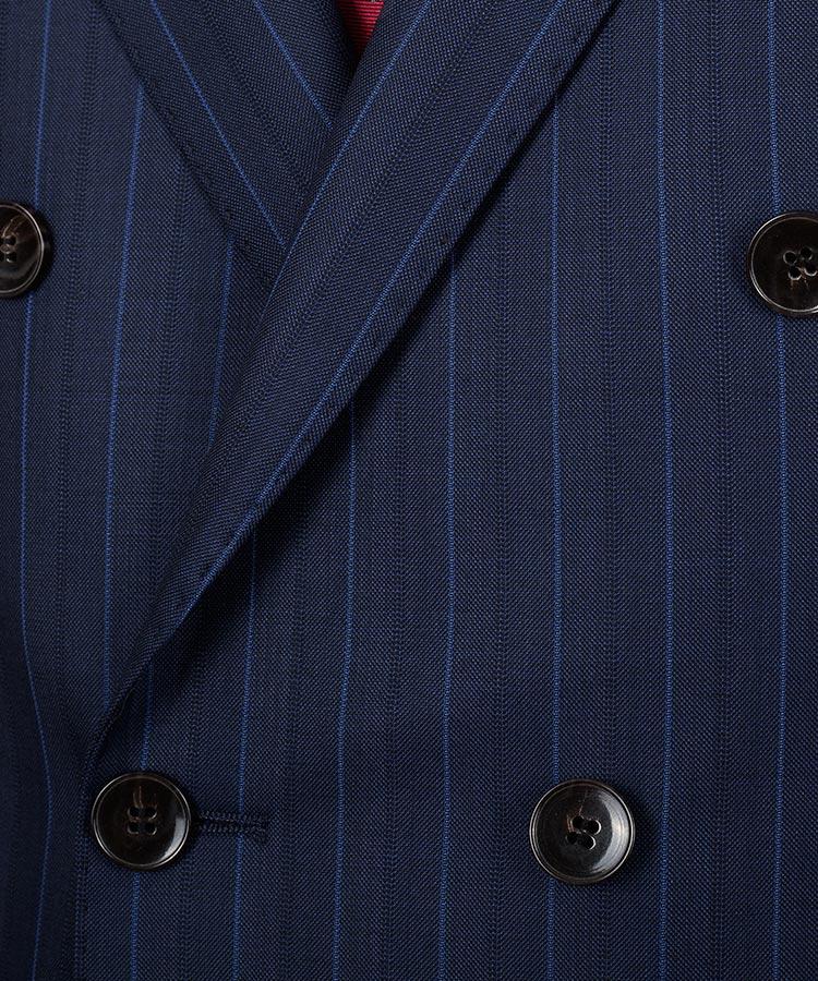 Premium Blue Stripe Blue Suit - Oliver Wicks