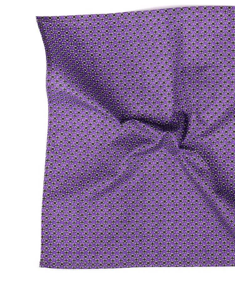 Purple Cotton Pocket Square