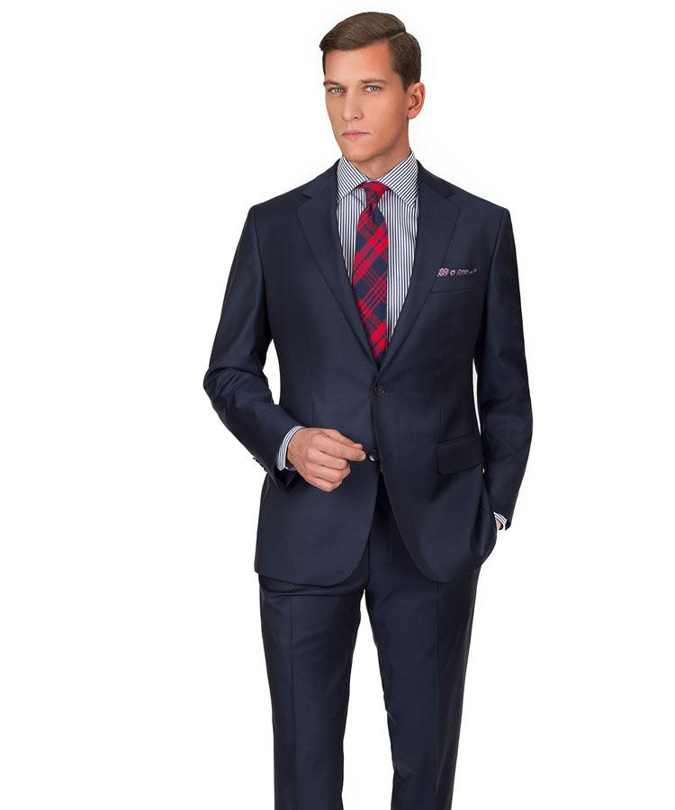 Solid Light Navy Suit