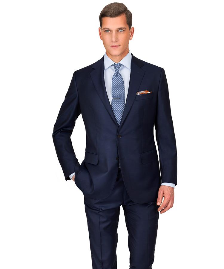 Solid Deep Blue Suit