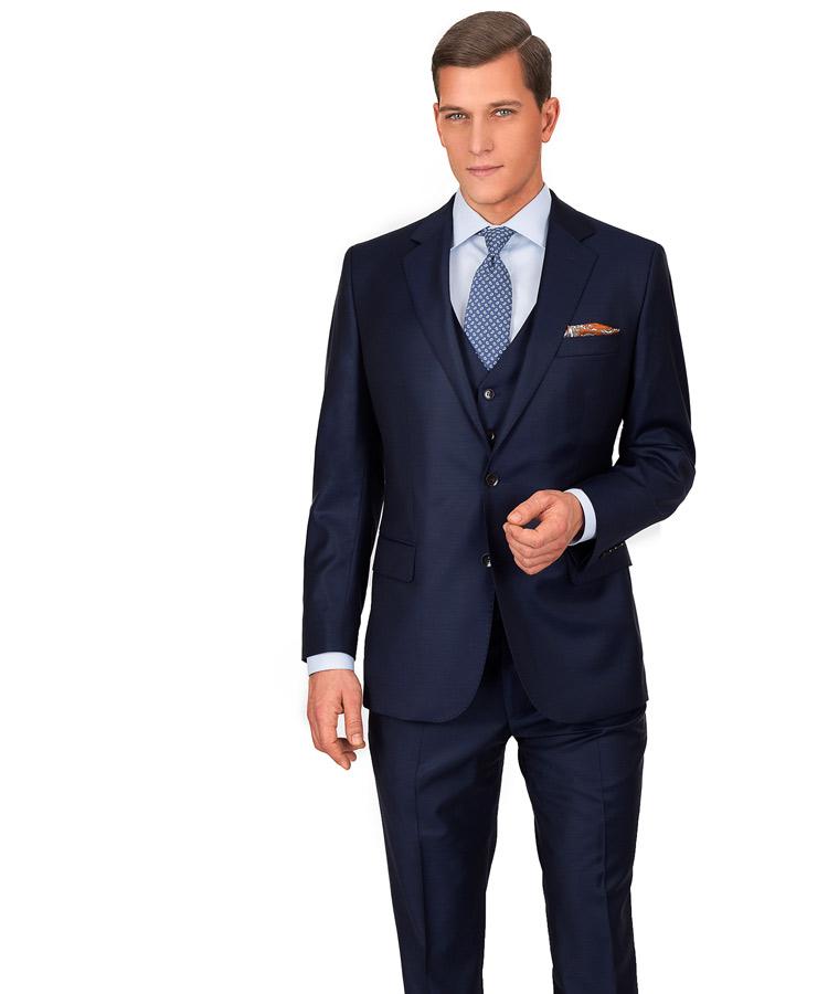 Solid Deep Blue 3 Piece Suit