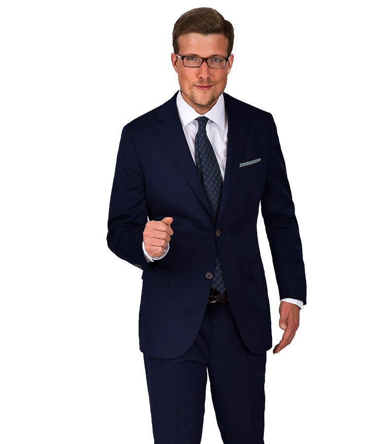 Navy Cotton Suit
