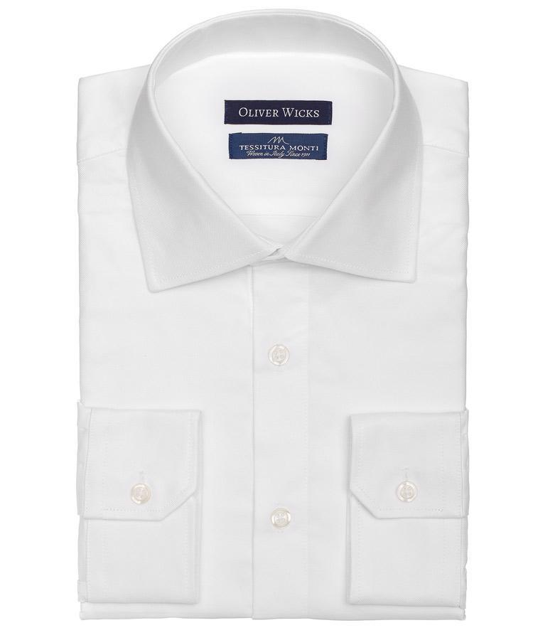 White Broadcloth Cotton Shirt