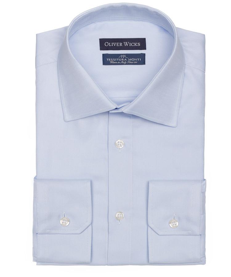 Light Blue Broadcloth Cotton Shirt