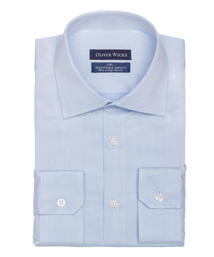 Light Blue Cotton Twill Shirt