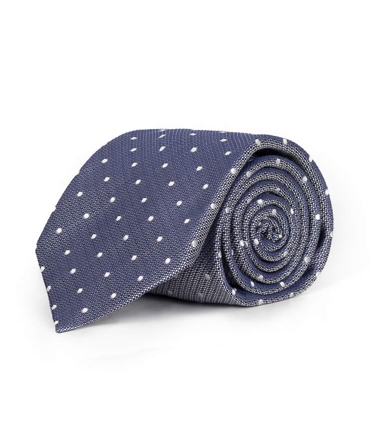 Pastel Blue Dotted Italian 100% Silk Tie