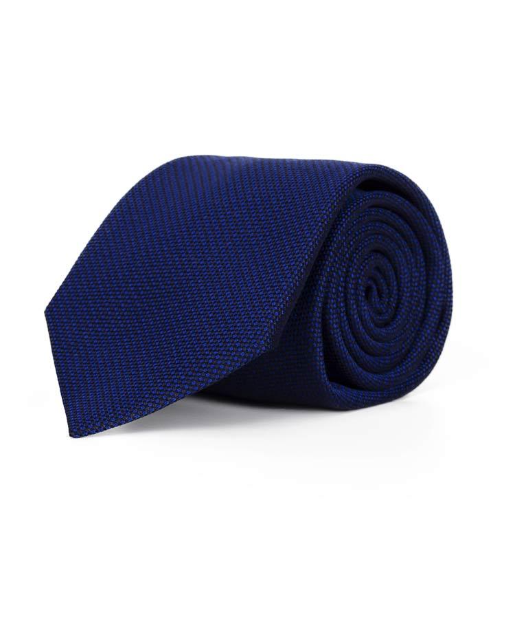 Intense Blue Mogador Silk Tie