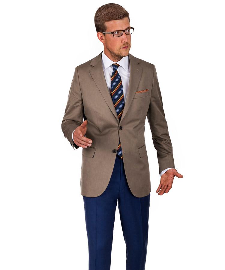 Khaki Cotton Blazer