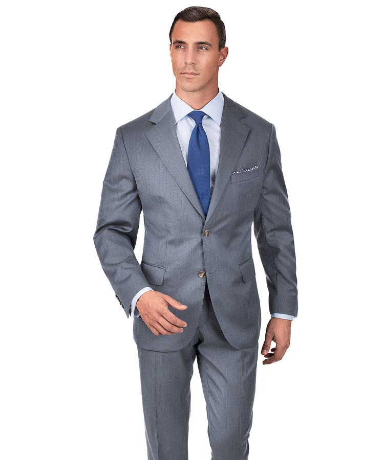 Grey Wool & Silk Suit