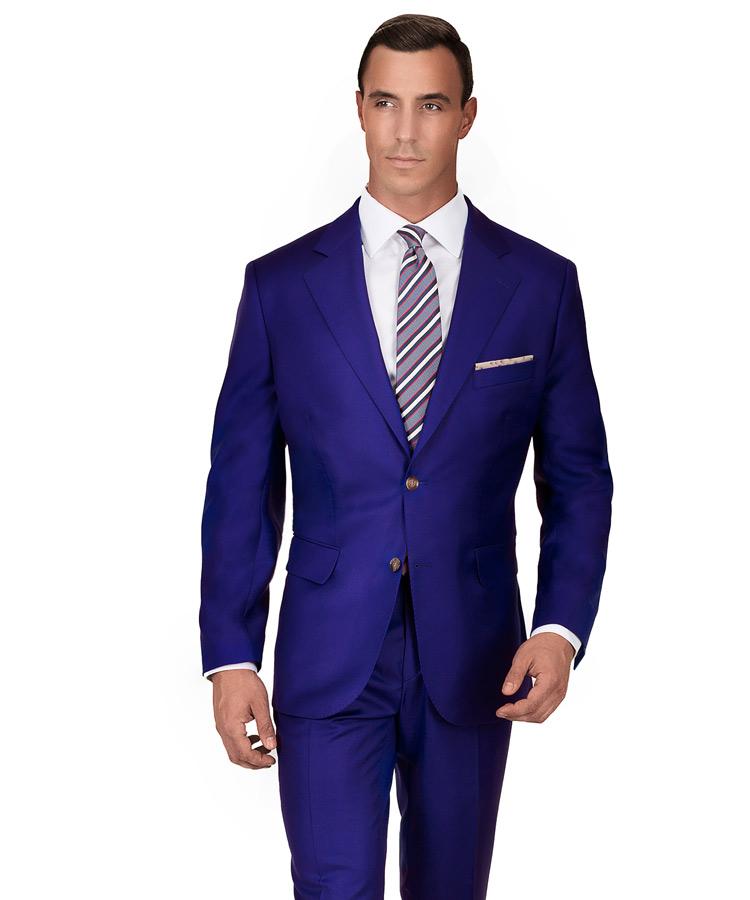 Royal Blue Twill Suit
