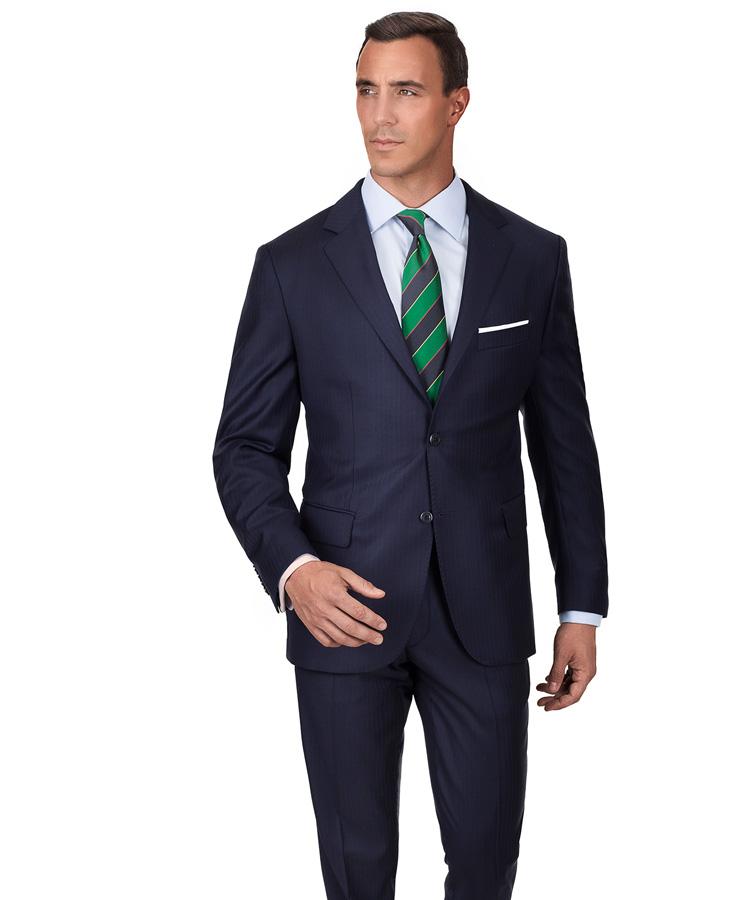 Blue Stripe Navy Suit