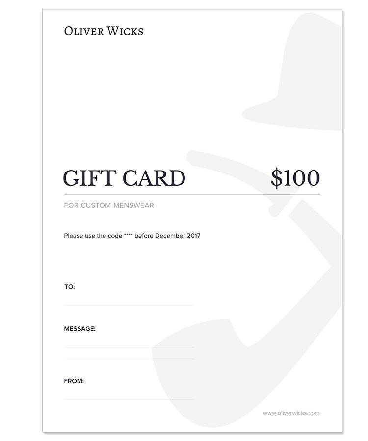 $100 / € 90 Gift e-Card
