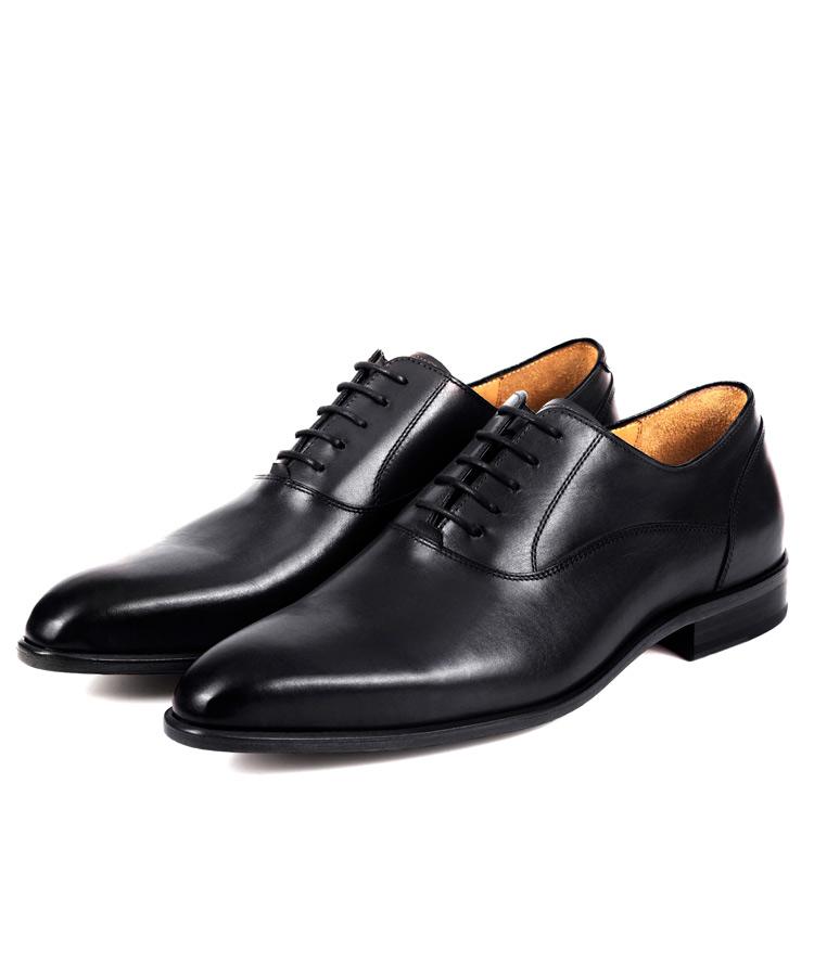 Black Plain-Toe Oxford