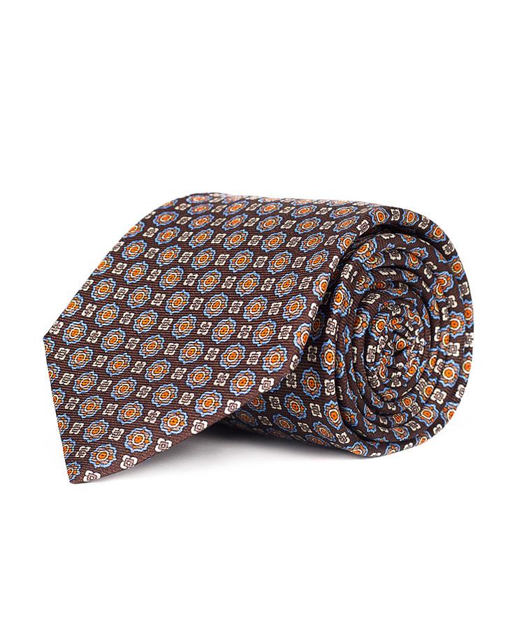 Brown 28 Momme Silk Tie