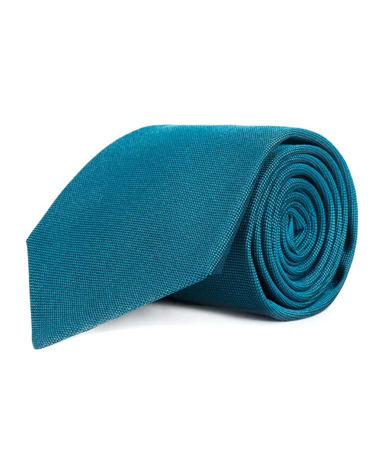 Solid Teal Silk Tie