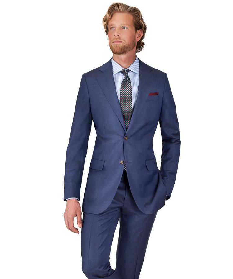Sky Blue Natural Stretch Wool Suit