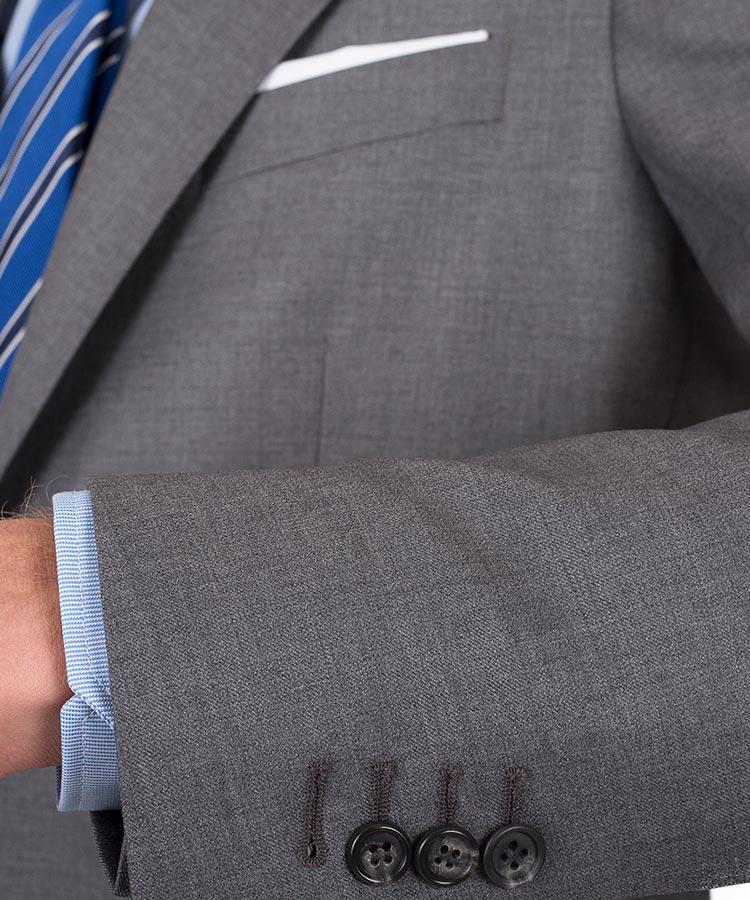 ベイクルーズ　INHERIT Woollike Laidback Suits Light Grey Perennial Tailored Fit Havana Suit in Pure S120's