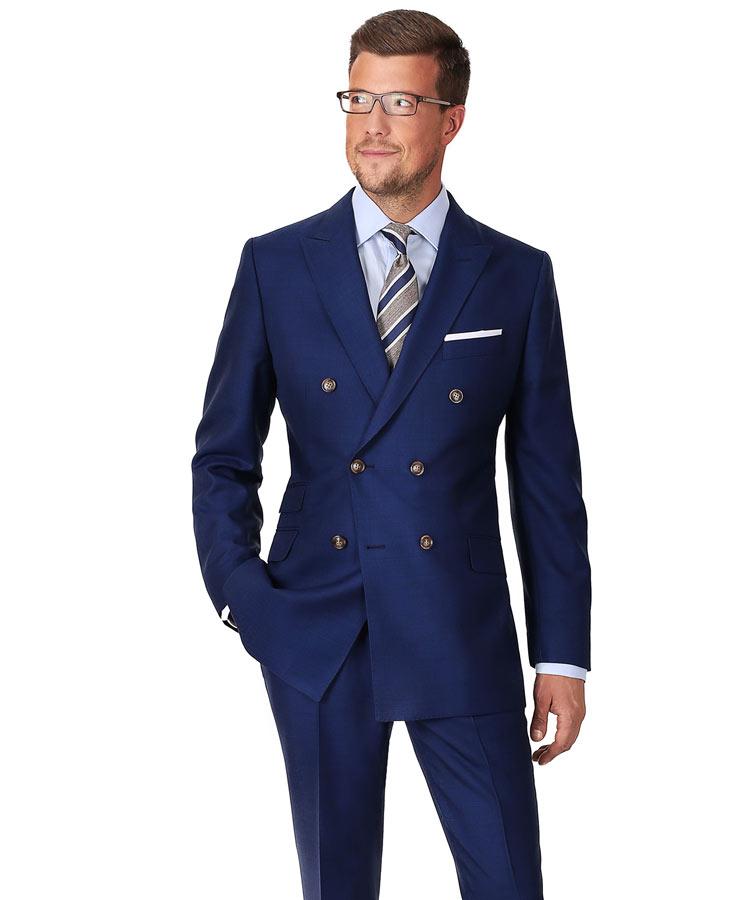 Royal Blue Pick & Pick Suit