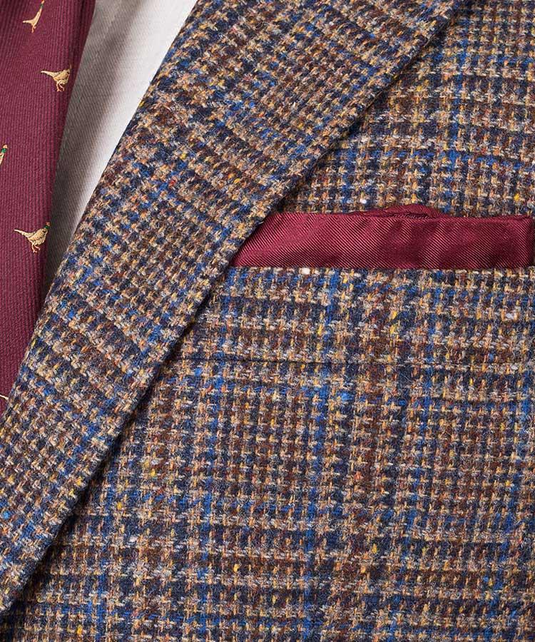 Brown Plaid Shetland Tweed Suit - Oliver Wicks