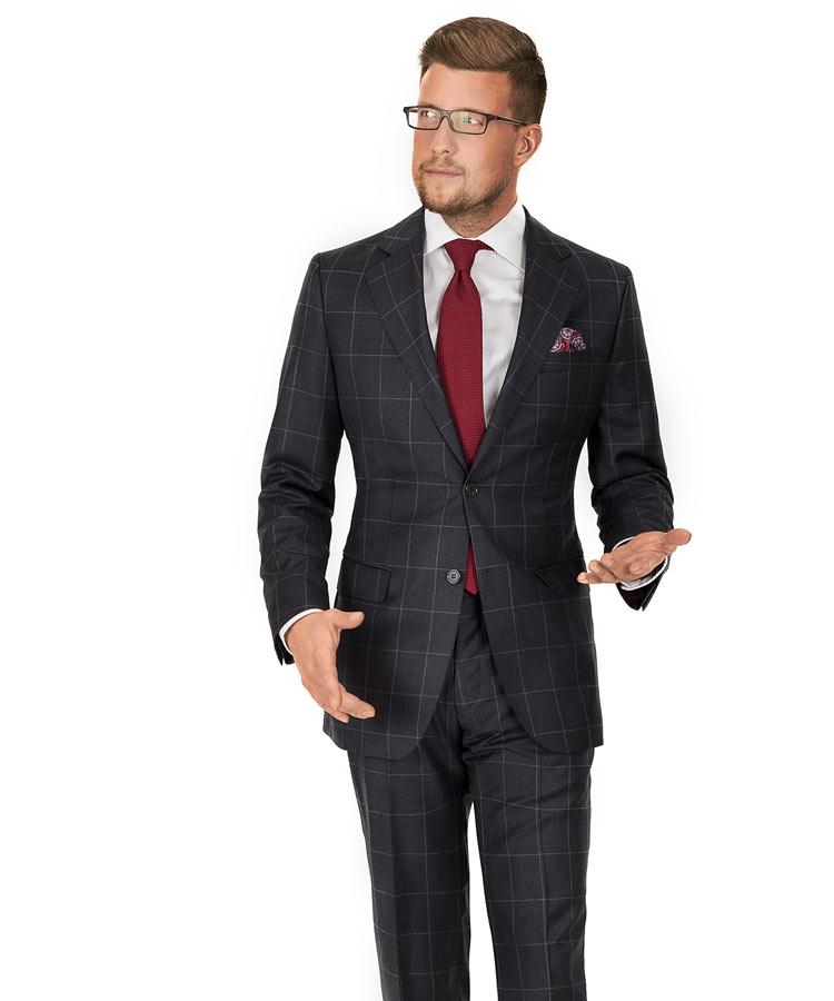 Charcoal Check Suit