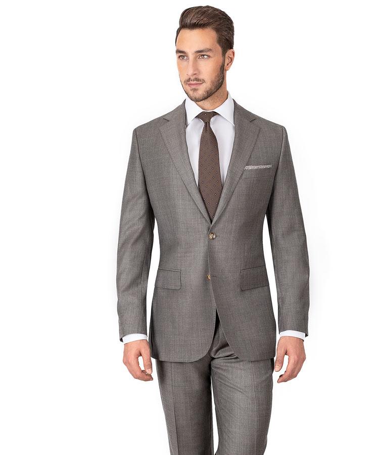 Taupe Pick & Pick Suit