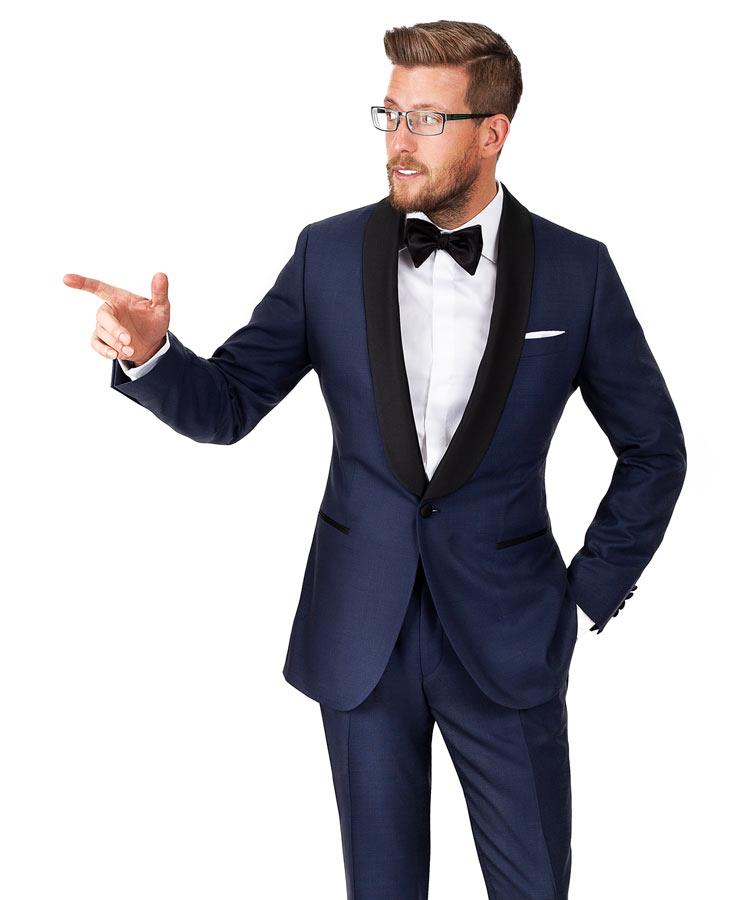 Vendetta Navy Birdseye Tuxedo