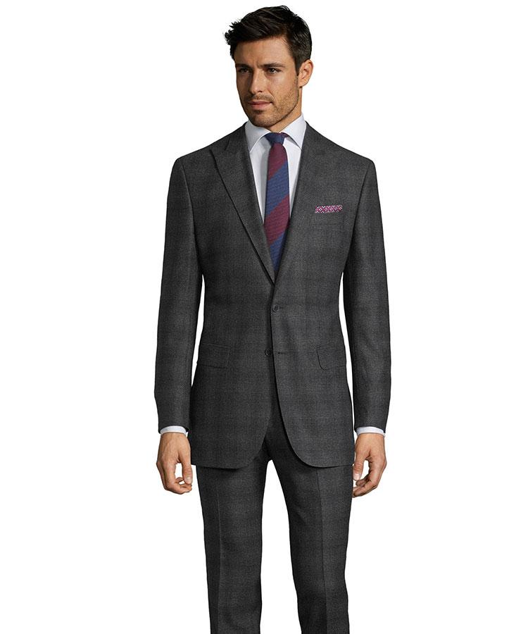 Charcoal Plaid Natural Stretch Suit