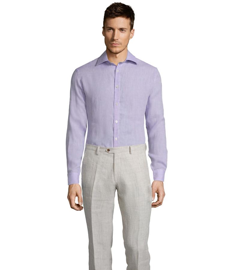 Antique White Linen Pants