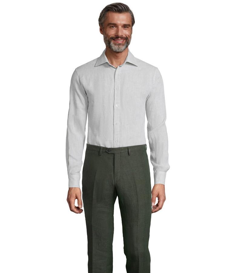 Forest Green Linen Pants