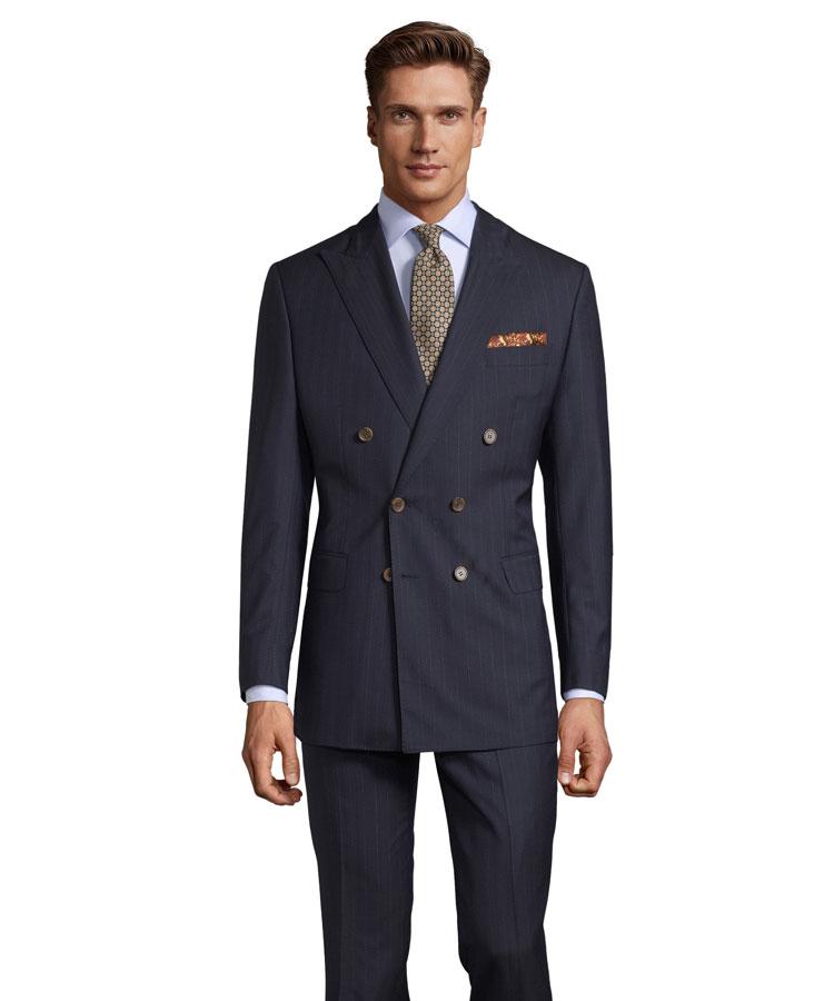 Sartorial Navy Pinstripe 160s Suit - Oliver Wicks