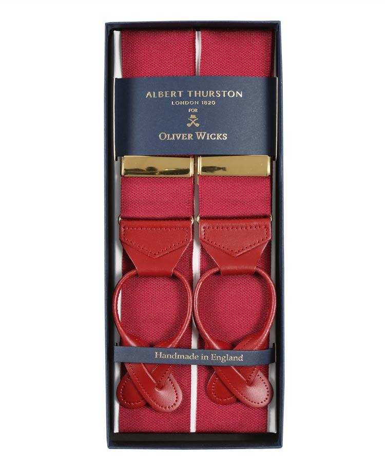 Wine Red Suspenders