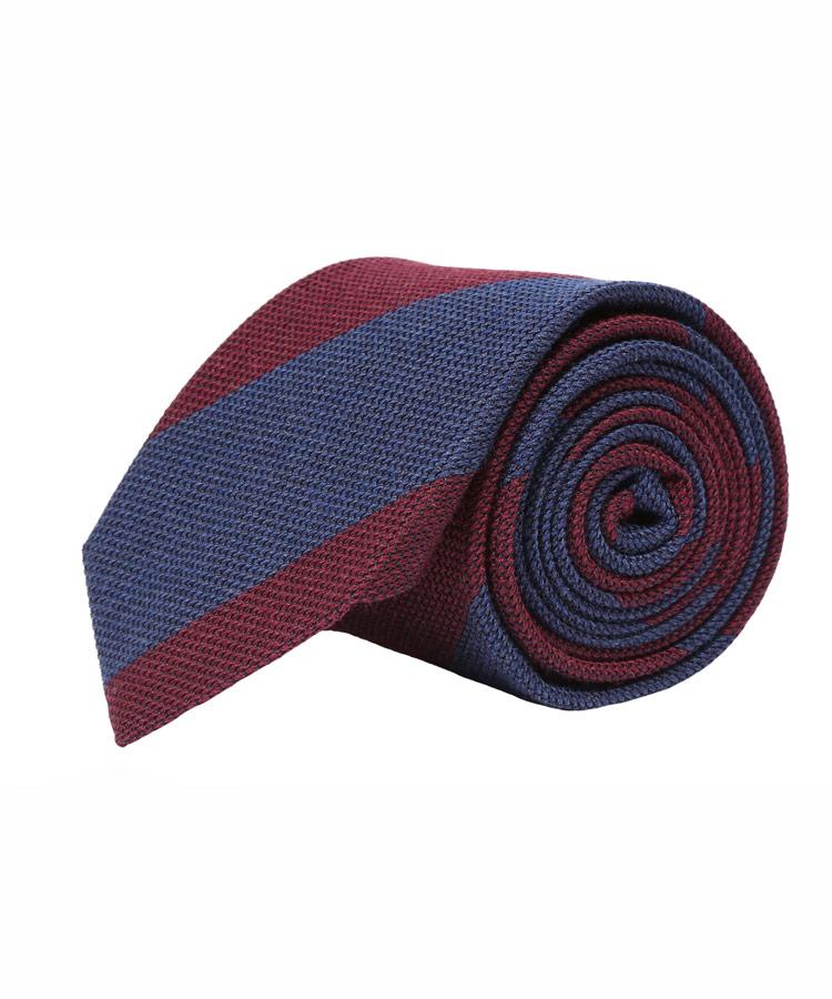 Blue & Red Grenadine Silk Tie