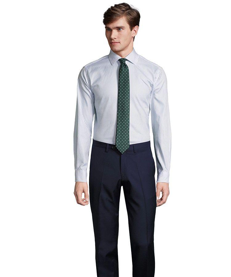 Deep Blue Pick & Pick Dress Pants