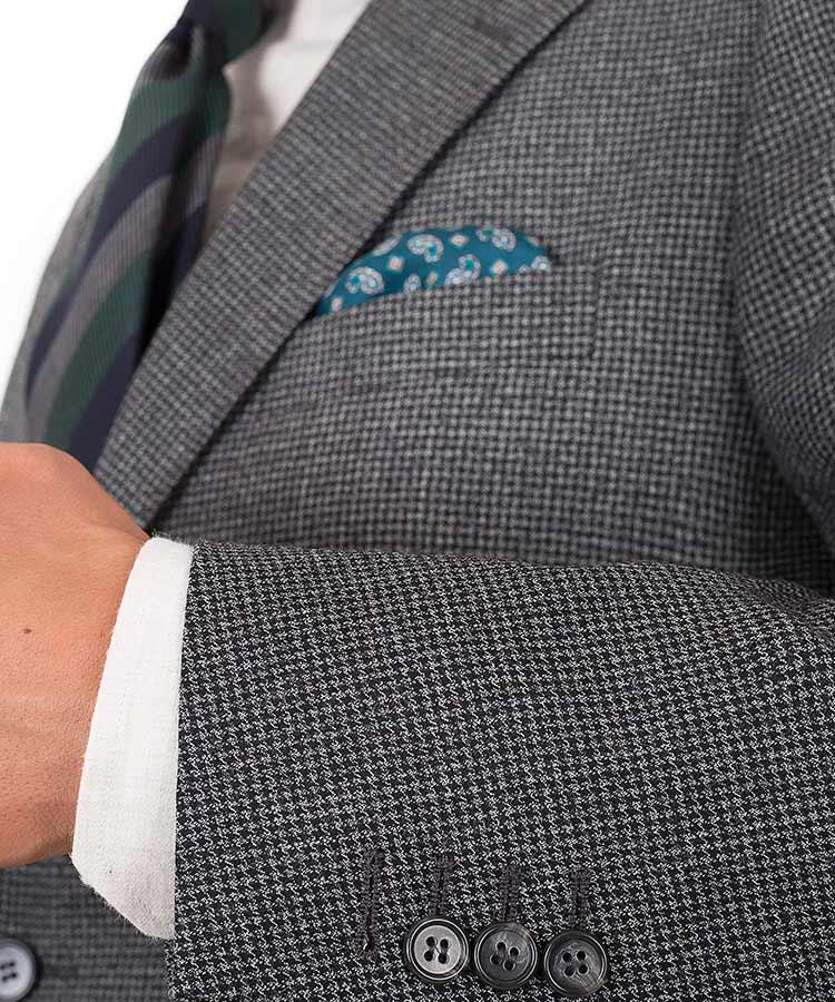 Grey houndstooth blazer Clearance