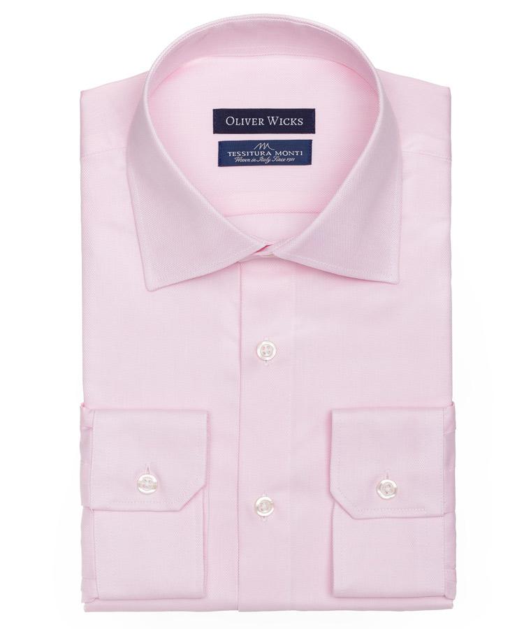 Salmon Cotton Royal Oxford Shirt - Oliver Wicks Salmon Cotton Royal Oxford Shirt - Oliver Wicks