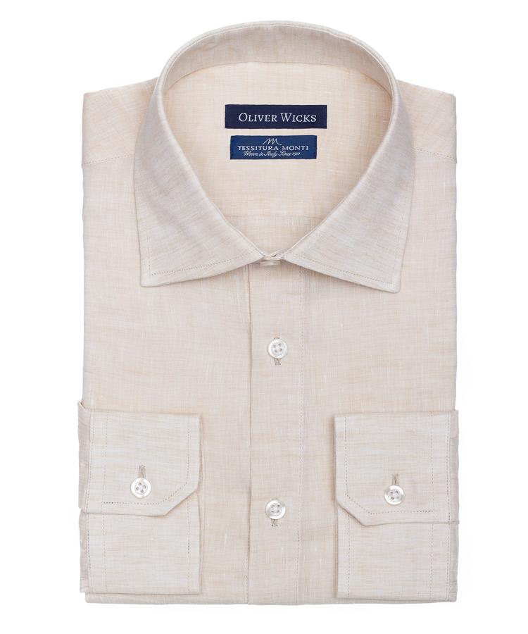 Natural Linen Shirt - Oliver Wicks